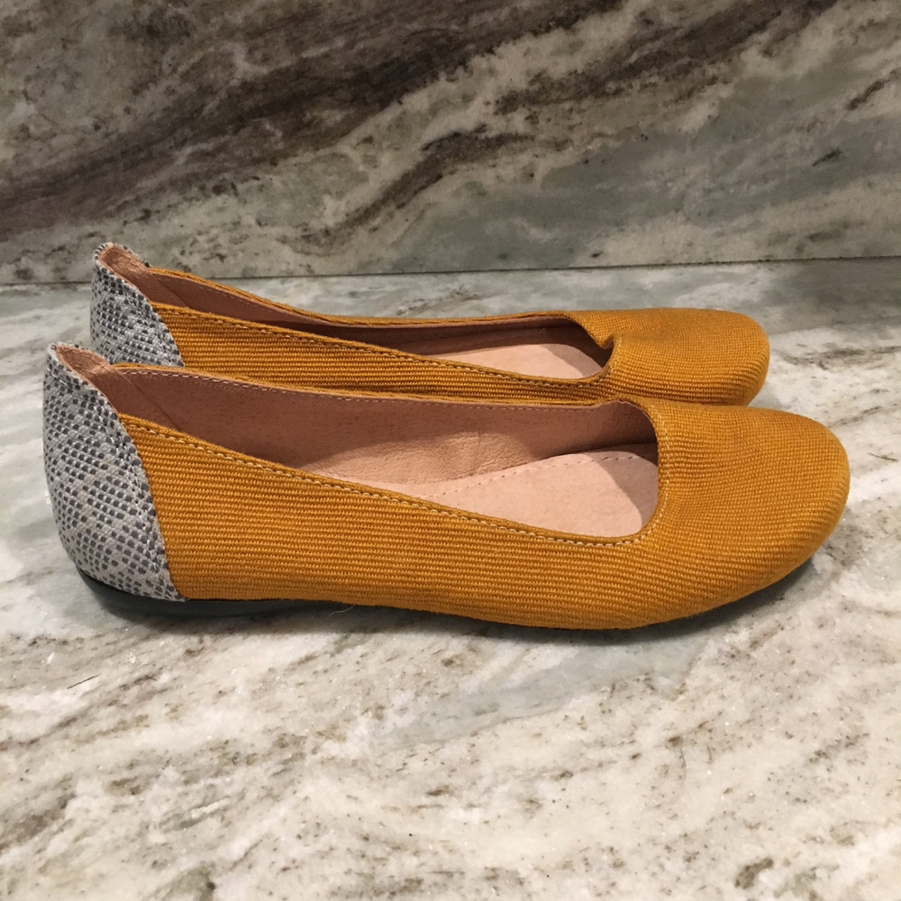 The Root Collective Gaby Flat in Mustard